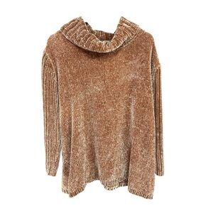 Woman Within Cowl Neck Chenille Sweater I Size: 18/20